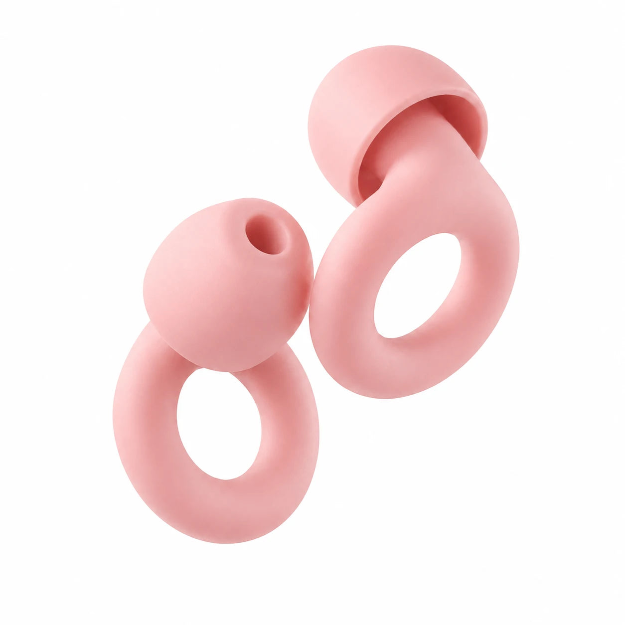 Petal Pink reusable silicone earplugs