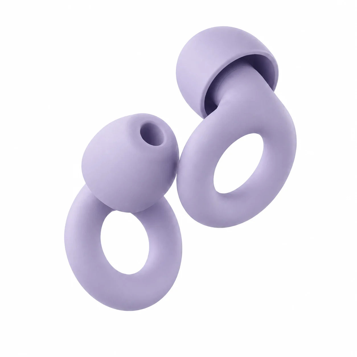 Lilac Purple reusable silicone earplugs