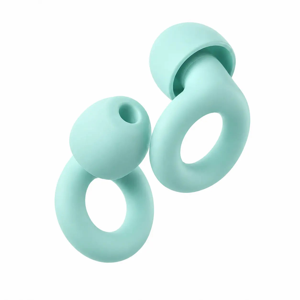 Mint Green reusable silicone earplugs